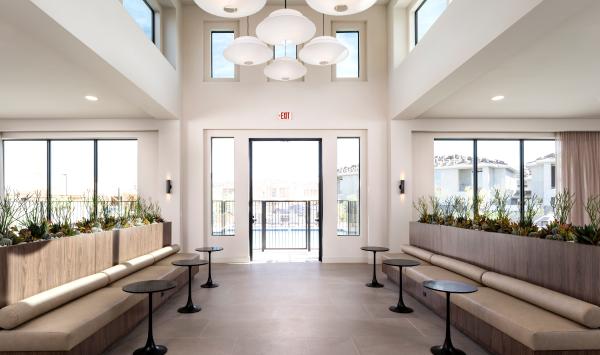 Community clubhouse entry