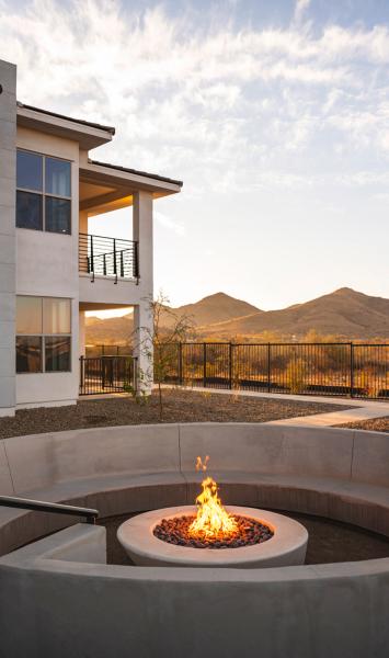 Fire pit with gorgeous views